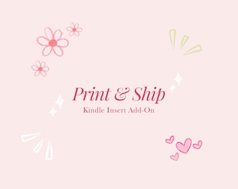 Complemento de inserción impresa para Kindle: acabado brillante u holográfico