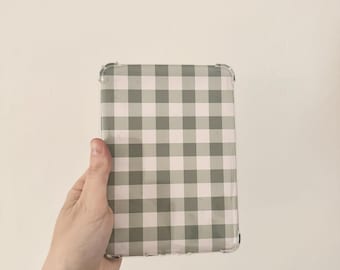 Pink & Green Gingham ~ Kindle Printable | Clear Case Insert | Kindle ...