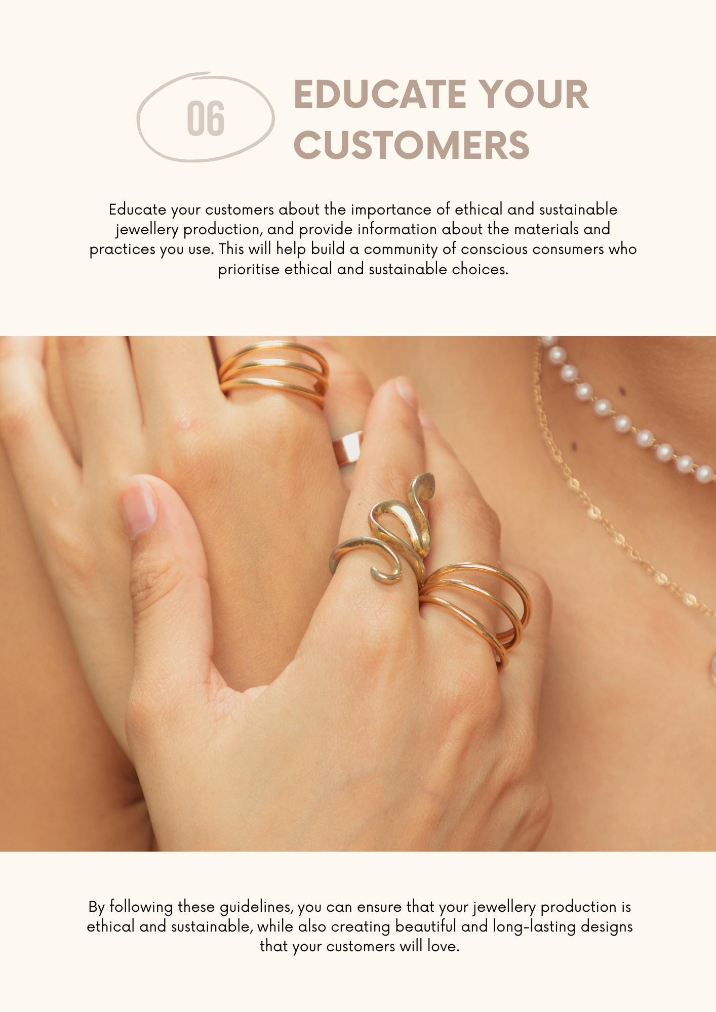 Ethical Sustainable Jewelery Production Canva Template for