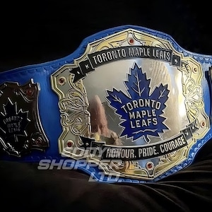 Toronto Maple Leaf's Gürtel - Doppelt vergoldeter Wrestling-Titel, maßgeschneiderter Toronto Champion Gürtel 2 MM / 4 MM / 6 MM Messing, Zinc