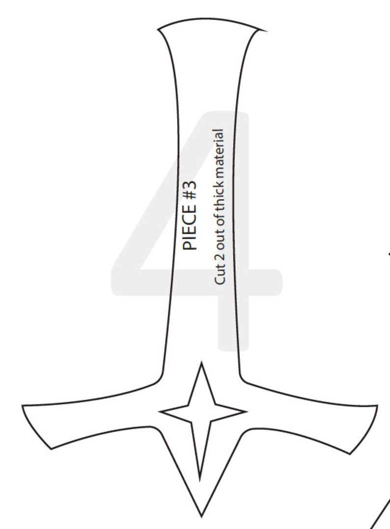 Classic Peter Pan sword design template Etsy