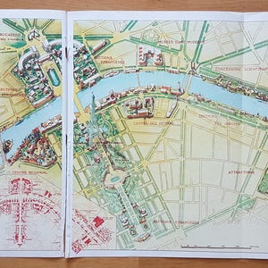 Plan de la ville « Exposition universelle de Paris » / « Exposition internationale de Paris » 1937, magazine français