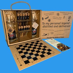 To My Legend DIY Liquor Infusion Kit | Alcohol Gift Set for Him | Craft Cocktail Kit with Bottles, Spices, Recipe Book & 20 Mini Games