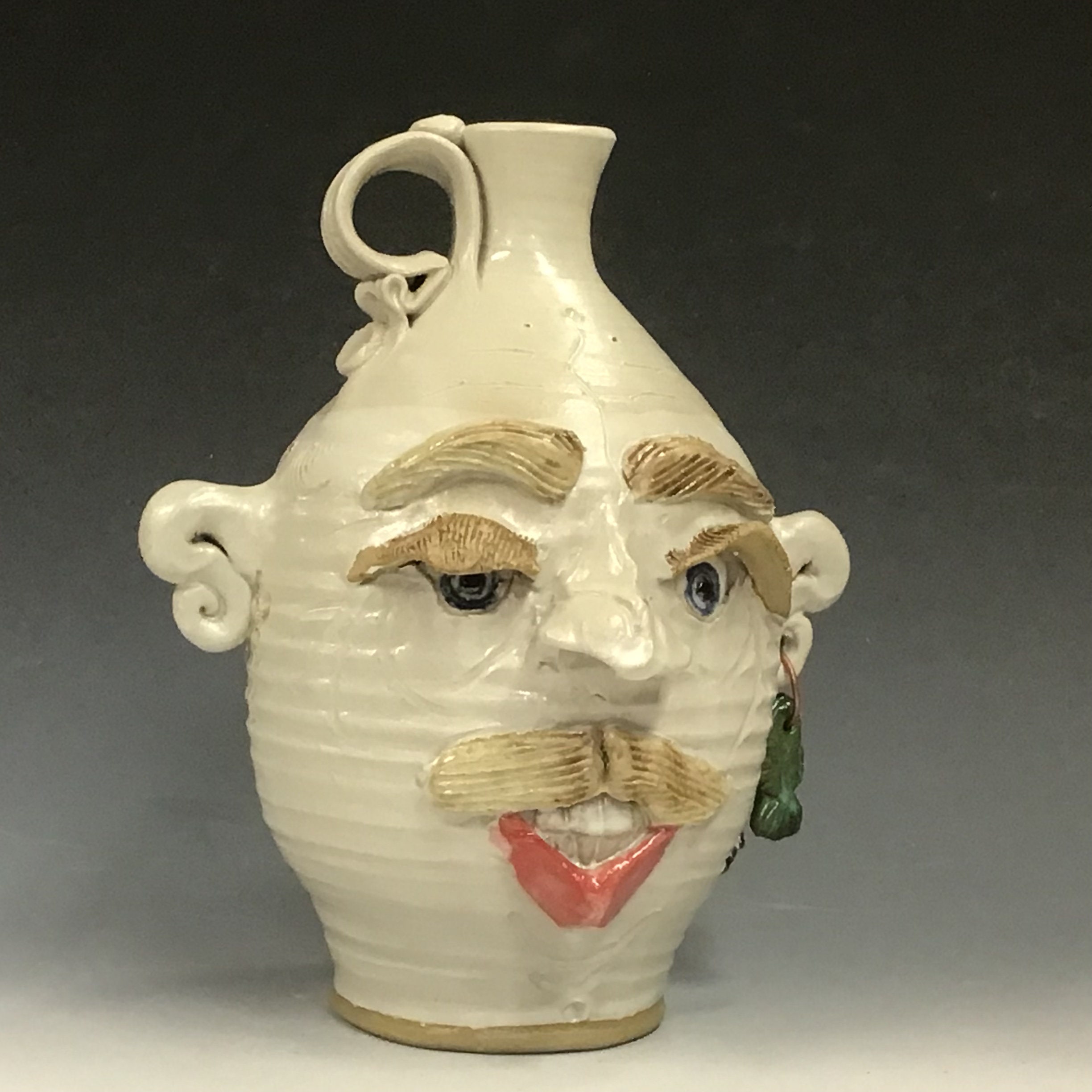 Face Jug Jug Head Bottle Head Etsy