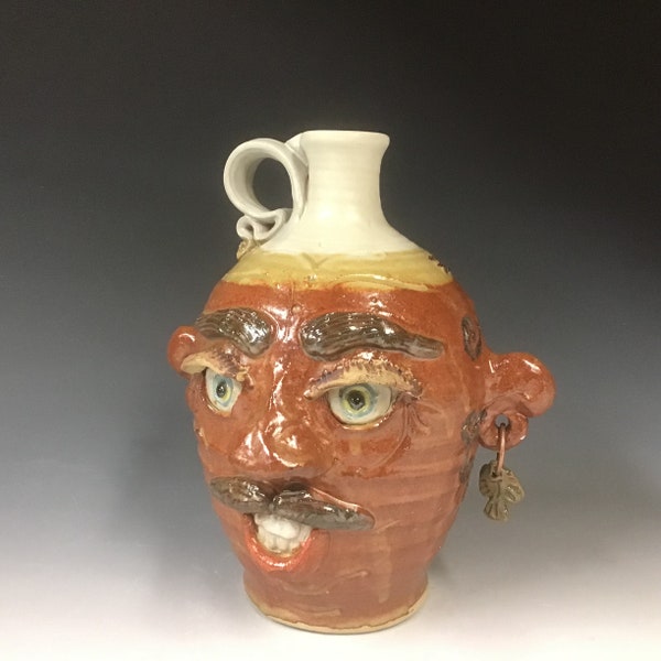 Face jug, jug head , bottle head