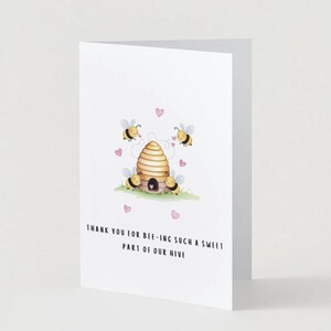 Bedankt dat je deel uitmaakt van onze Hive - Foster Care-wenskaart