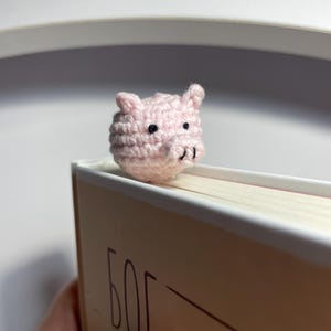 Little pig Crochet Bookmark for book lovers