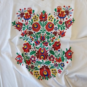 Hungarian Matyo Tshirt Printed, Matyo Polo, Gift Item