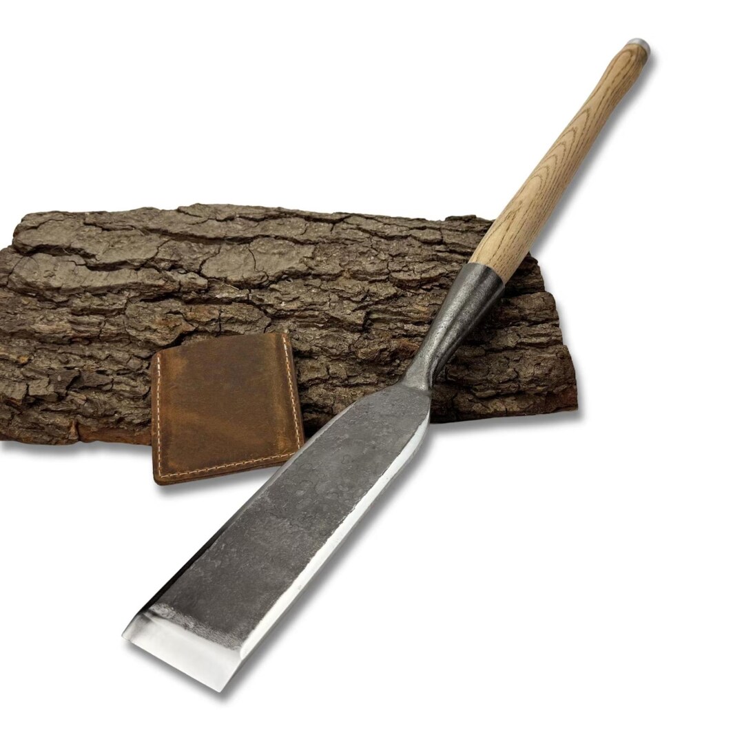 Hand-forged Timber Slick Chisel – 52100 Carbon Steel Blade, Ash Handle ...
