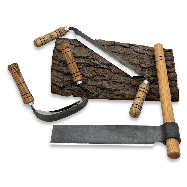 Woodworking Tools – Splitting Froe, Inshave Knife & Straight Draw Knife ...