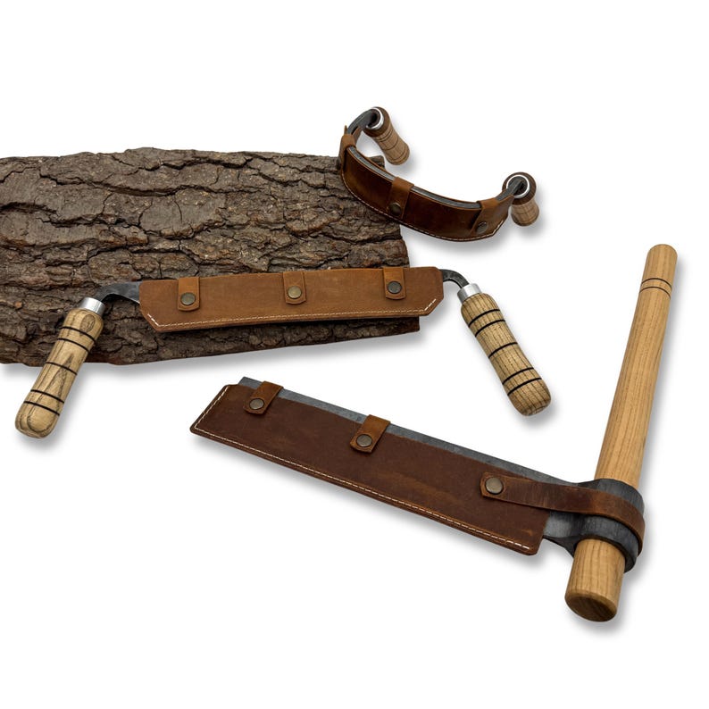 Woodworking Tools – Splitting Froe, Inshave Knife & Straight Draw Knife ...