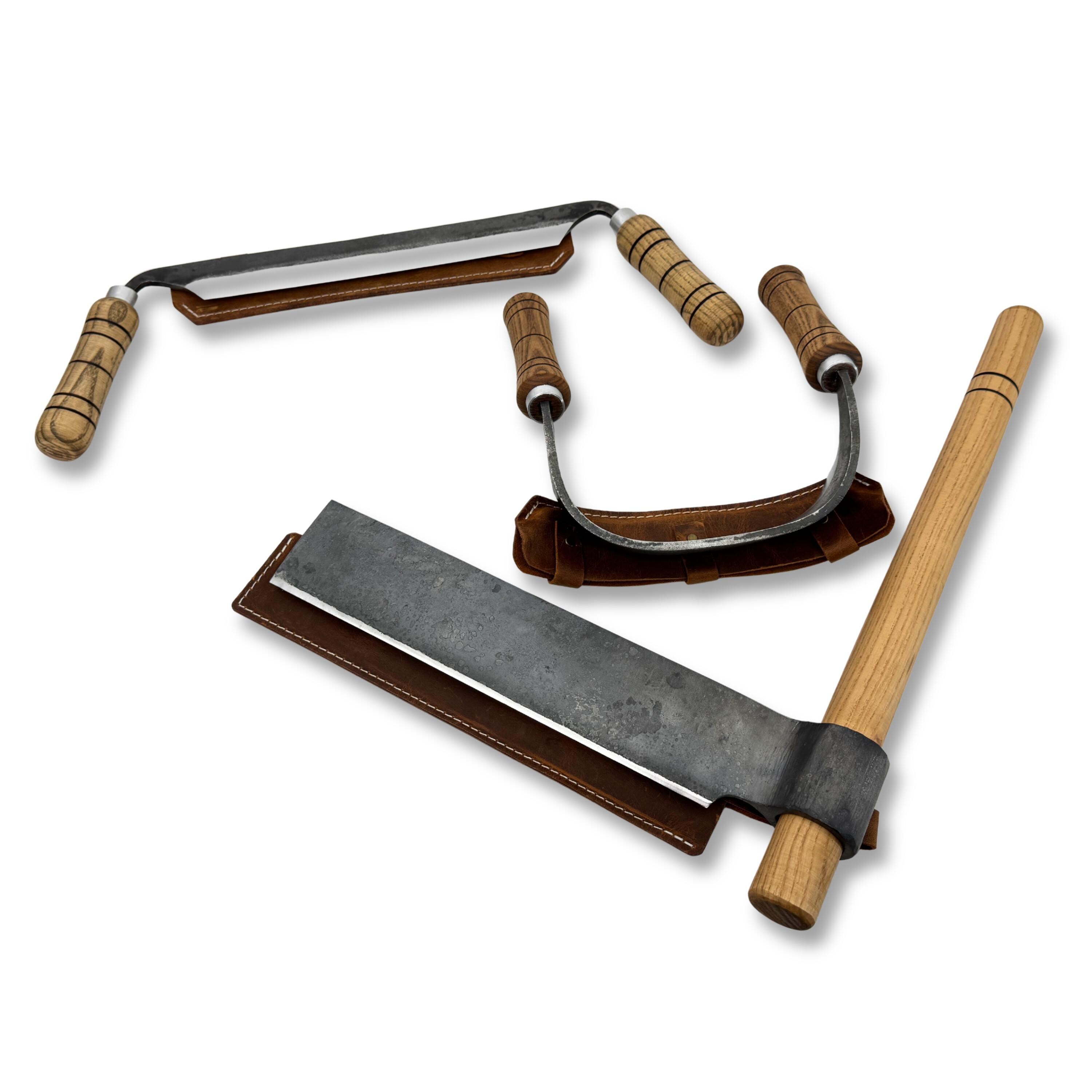 Draw Blade Woodworking Tools – Splitting Froe, Inshave Knife & Straight Draw Knife ...