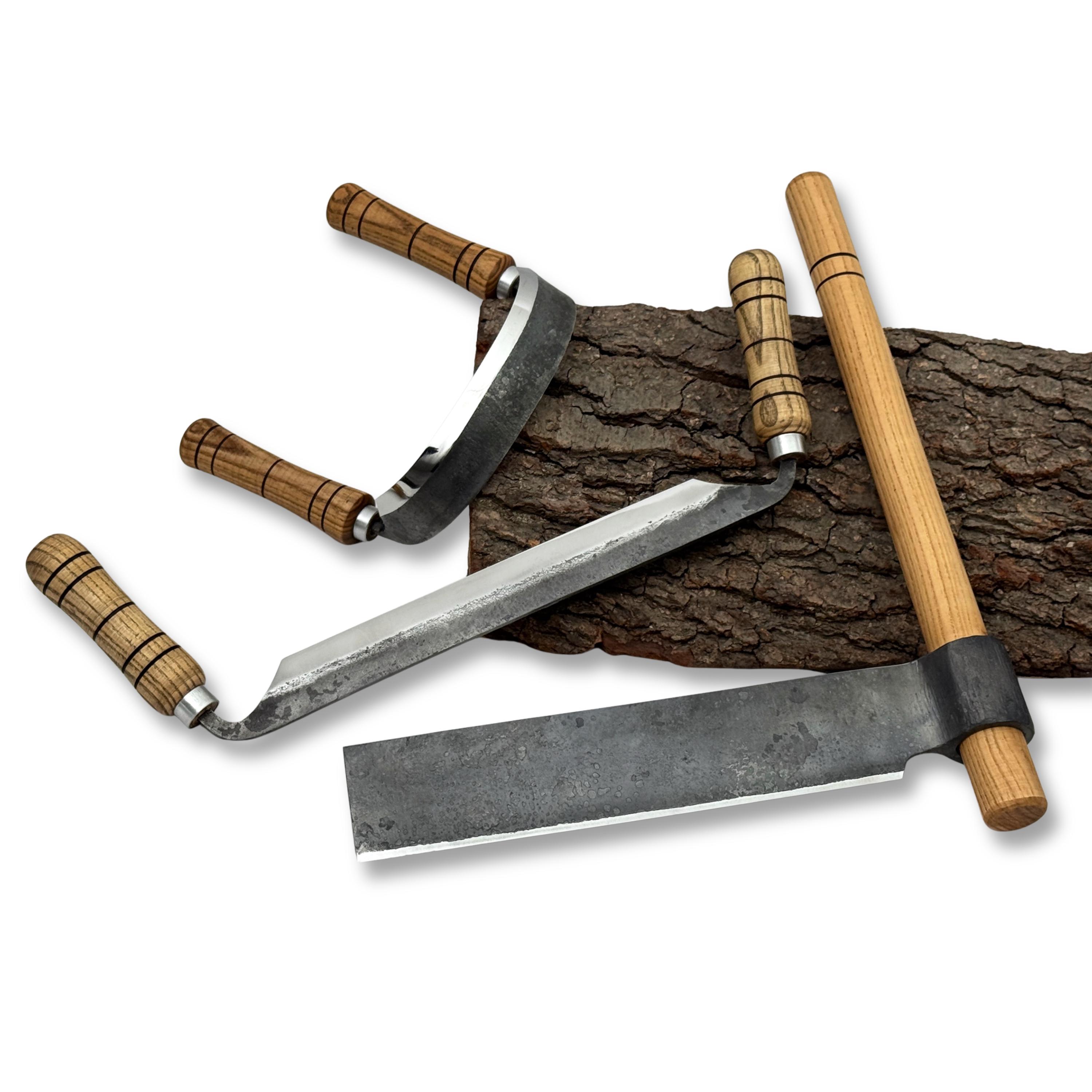Woodworking Tools – Splitting Froe, Inshave Knife & Straight Draw Knife ...