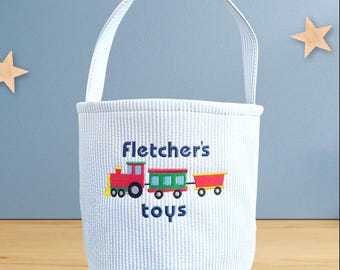 Cesta de juguetes grande personalizada