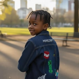 Chaqueta vaquera personalizada de Minecraft