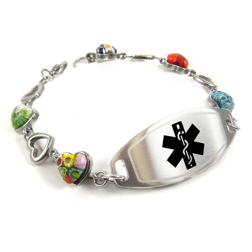 Custom Medical Bracelets for Women With Free Engraving 316L Etsy