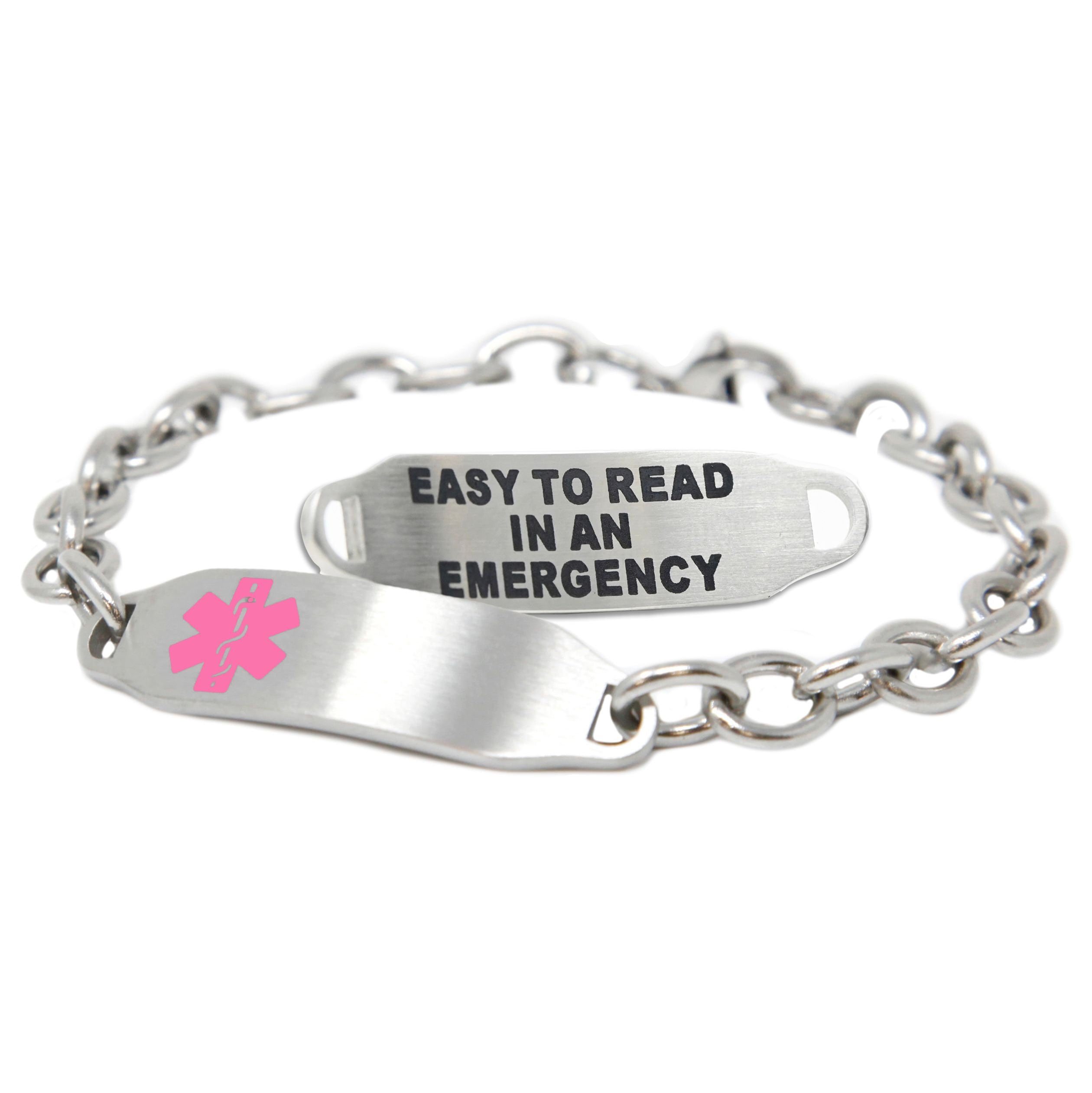 Custom Medical Bracelets for Women With Free Engraving 316L Etsy