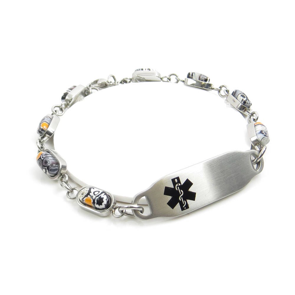 Custom Medical ID Bracelet Women with Free Engraving 316L Etsy