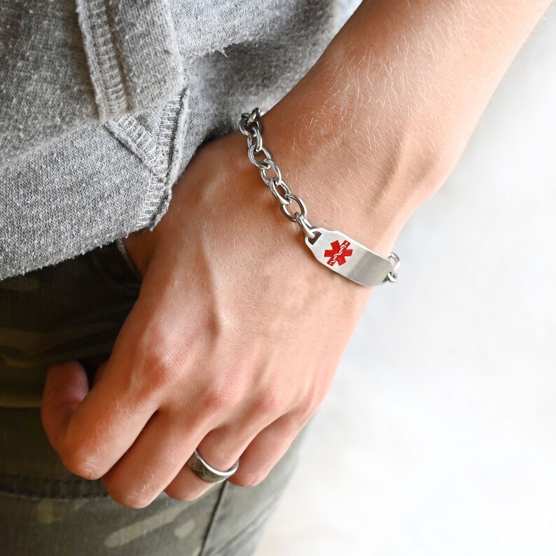 Custom Medical Bracelets for Women With Free Engraving 316L Etsy