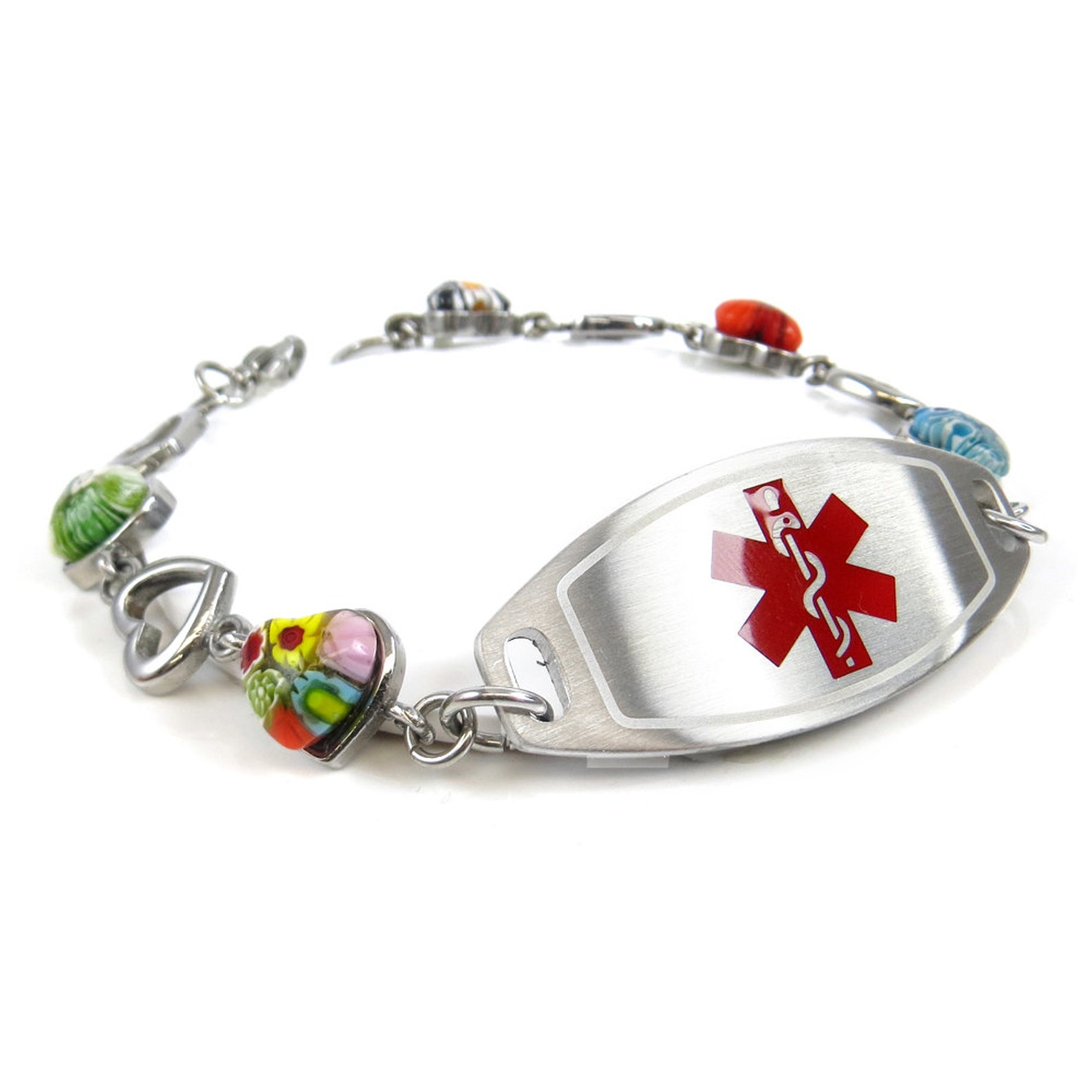 Personalized Medical ID Bracelet for Women With Free Engraving Etsy