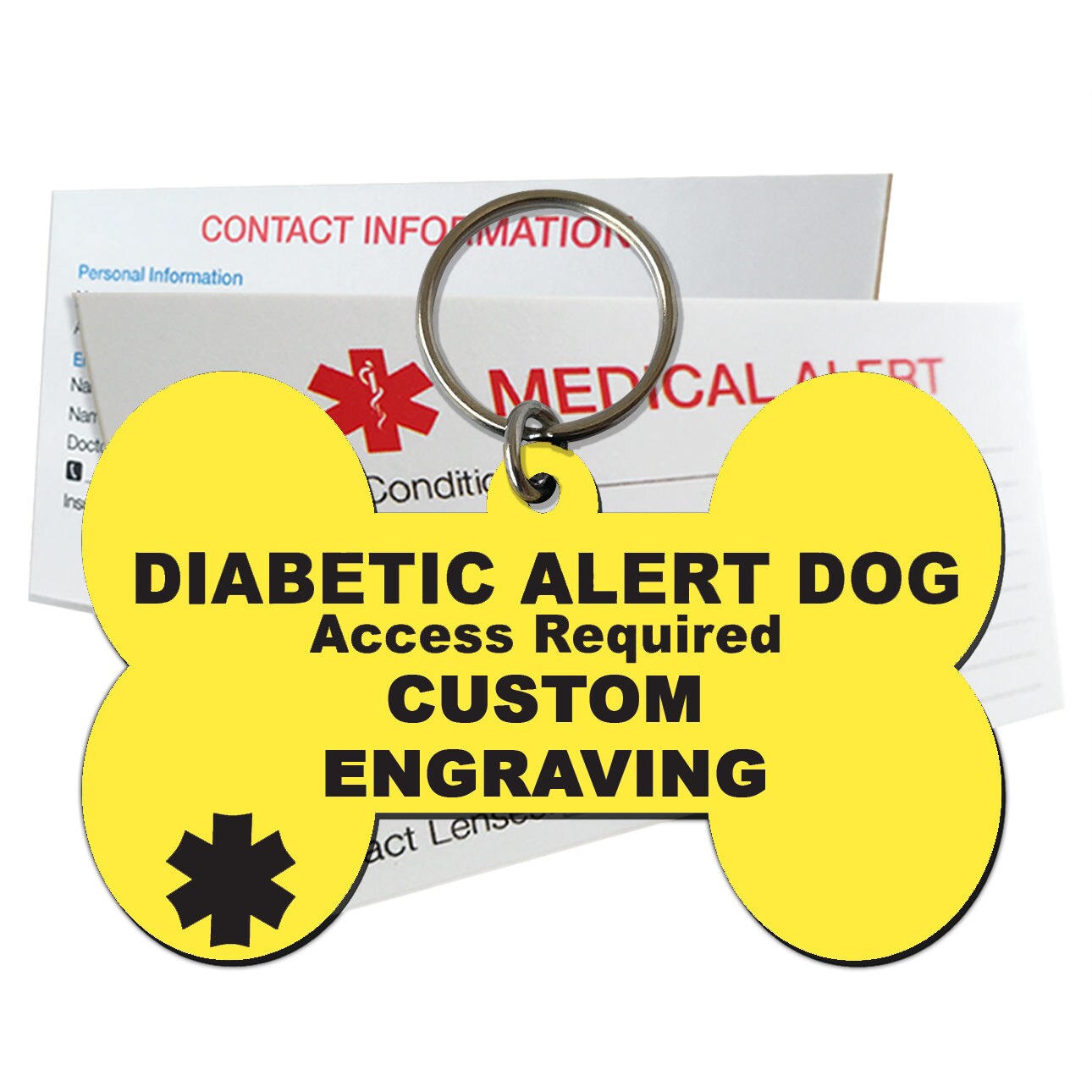 Diabetic Alert Dog Id Tag Custom Engraved Dog Bone Plastic Sd9 Etsy<script async src=