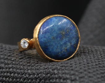 Bague En Argent 925 Et Lapis-lazuli - Modèle BA-AR-293, Taille 58 - Neuf Avec étiquettes