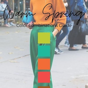 Warm Spring Color Combinations Guide | Seasonal Color Analysis PDF