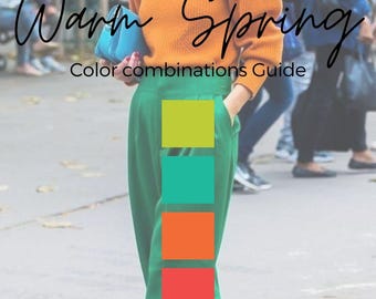 Warm Spring Color Combinations Guide | Seasonal Color Analysis PDF