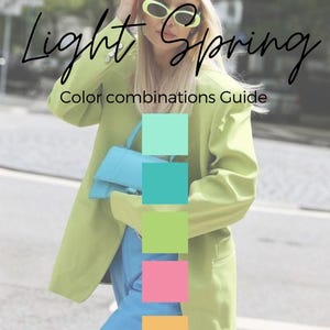 Light Spring Color Combinations Guide | Seasonal Color Analysis PDF