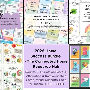Mega Neurodivergent Home Bundle: PDA-Friendly Routine & Emotion Tools