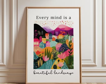Neurodiversity Art Print | Inspirational Landscape Poster (Digital Download)