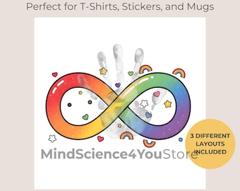 Autism Infinity Symbol SVG PNG – Rainbow Neurodiversity Design for Cricut, Autism Acceptance