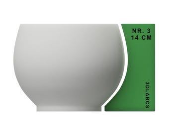 Herramientas de cerámica: Guía de perfilado de nervaduras y herramienta para recortar tazas n.° 3