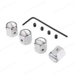 AMG caps for Mercedes Benz anti-theft tire valve stem caps for wheels and rims
