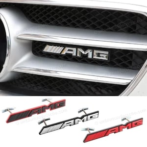AMG Logo Emblem for Mercedes Benz Front Grille
