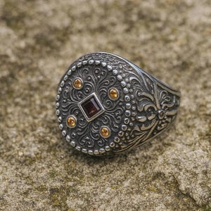 Efreet Djinn’s Magick Ring of Fiery Dominion • Solomon’s Djinn Amulet • Occult Fire Talisman of Power