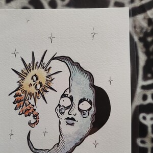 Sole e Luna - stampa su carta di qualità.