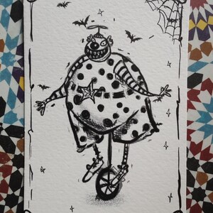 Illustrated postcards Nightmare before Christmas.