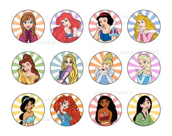 All Princess SVG Bundle, Princess Clipart, Svg Files For Cricut, Princess Svg Cricut, Princess Cut File, Png, Eps, Dxf, Svg, Pdf, Dİgital