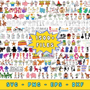 Toy Story Svg Bundle, Svg Files For Cricut, Toy Story Birthday Party, Toy Story Clipart, Sublimation Design, Toy Story Font, Digital