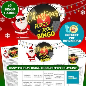 Kerst Rock n Roll Bingospel! | Maximaal 16 spelers (digitale download)