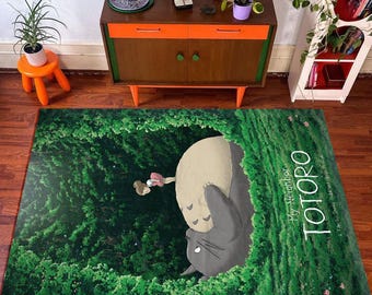 となりのトトロ アニメラグ - スタジオジブリ風の森のカーペット