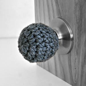 Ball Shaped Door Knob Covers Modern Design Toddler Protection Crocheted Home Decor Custom Colors Sphere image 3