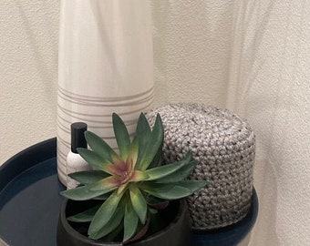 Couverture en papier toilette, décoration de salle de bain rustique, porte-rouleau de rechange, flocons d'avoine, décoration intérieure, couleurs personnalisées