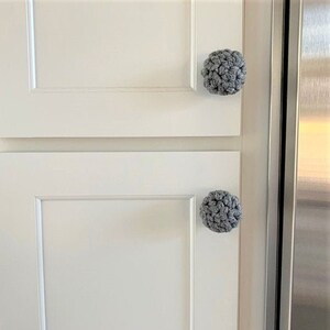 Cabinet Door Knob Covers Modern Design Kitchen Decor Crocheted Home Decor image 1