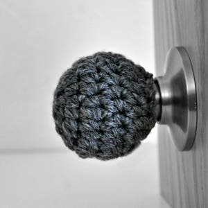 Ball Shaped Door Knob Covers Modern Design Toddler Protection Crocheted Home Decor Custom Colors Sphere image 4