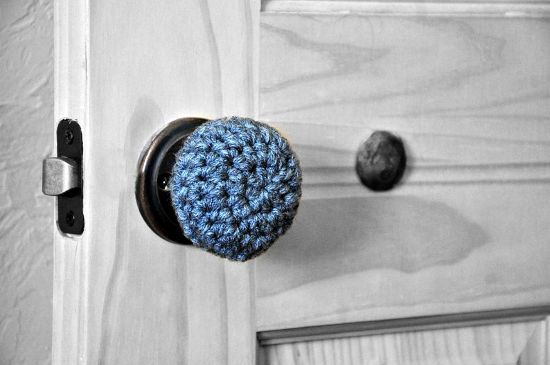 Child Safe Door Knob Covers Modern Design Toddler Protection Crocheted Home Decor image 4