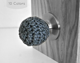Couvre-bouton de porte boule au crochet : décoration d'intérieur moderne, protection des tout-petits