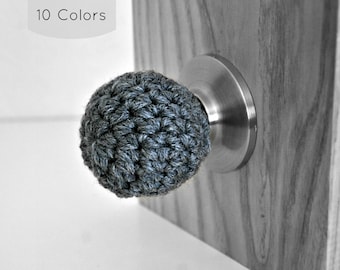 Ball Shaped Door Knob Covers Modern Design Toddler Protection Crocheted Home Decor Custom Colors Sphere