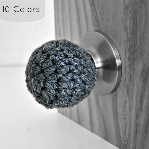 Ball Shaped Door Knob Covers Modern Design Toddler Protection Crocheted Home Decor Custom Colors Sphere